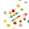 [Série Oceano] Contas de Estrela-do-Mar em Liga Metálica, Contas Soltas, Contas Espaçadoras, Pingentes, Pulseira DIY, Colar, Acessórios para Joias