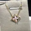 Pulseira Trevo de Quatro Folhas Flor de Amazonita Cinco Flores V Dourado Toque de Luxo Artesanato CNC Casa do Burro Diamante Redondo