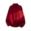 26 nuevos estilos de sudaderas abotonadas de cuello alto irregular para hombre, modernas y elegantes, talla grande, camisa base de cuello medio alto tipo jersey