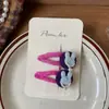 Nuevo Pasador de Tela de Felpa Hecho a Mano Estilo Coreano para Otoño e Invierno para Niños, Pinza con Borde de Cuentas de Conejo Lindo Lazo, Pinza Frágil