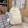 Mochila Escolar 2025 Novo Modelo, Design Estampado Estiloso e Moderno para Alunos do Ensino Fundamental II e Médio, Leve, Versátil, Mochila Dupla Fresca e Doce