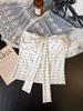 Top de tubo retro americano para mujer, verano, lazo, lunares, tirantes, chica popular, adelgazante, top corto