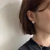 Hermosos aretes de hebilla para oreja con pasador de plata s925 para mujer 2020 nuevos y modernos con temperamento coreano diseño personalizado de celebridad en línea
