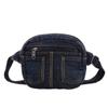2025 Verano Mezclilla Niños Bolsa Pequeña Riñonera Estilo Coreano Moda Lavada Bolso de Hombro Cruzado Bolsa de Pecho para Niños y Niñas