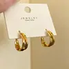 Design Único e Versátil, Brincos Irregulares Brilhantes de Camada Dupla para Mulheres, Modernos, Simples, de Nicho, Joia de Orelha de Luxo
