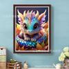 Nueva Pintura al Óleo de Pintura de Diamantes 5D Transfronteriza Dibujo Animado Dinosaurio Pintura Decorativa DIY/Pintura de Pedrería de Diamantes Cuadrados Amazon Blast