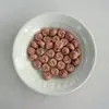 Material ecológico cuentas en espiral cuentas de agujero recto accesorios para llavero cadena de teléfono hecha a mano DIY materiales para joyería cuentas sueltas