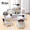 Enfeites de Gato Fofos Resina Criativa Presente de Aniversário Feminino Mesa de Trabalho Escritório Casa Mesa de Trabalho Desenho Animado Artesanato Decorativo