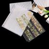 Álbum de fotos transparente HD con páginas interiores de cartón A4, hojas sueltas, nueve cuadrados, cuatro cuadrados, vertical, tres cuadrados, PP, con foto en forma de estrella.