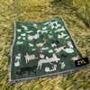 Tienda Personalizada Transfronteriza Alfombra de Picnic a Prueba de Humedad Mantel de Camping Alfombra de Césped Manta de Hilo Jacquard Manta de Camping Americana para Exteriores
