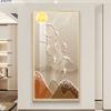 Nueve Peces Figura Pasillo Suerte Pintura Decorativa LED Luz Cálida Pintura Hogar Pasillo Pasillo Porcelana de Alta Calidad Pintura Diamante