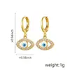 Nuevos pendientes de ojo de diablo personalizados de venta caliente transfronteriza para mujer, moda simple, pendientes de ojos malignos, venta al por mayor, ventas directas