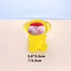 Perro tumbado explosivo estéreo luminoso Lilith accesorios de resina diy paisaje en miniatura colgante de coche transmisión en vivo bolsa ciega par