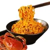 Fideos sabor Hueva de Cangrejo Tongbaifu 100g Fideos Instantáneos Bolsita de Fideos Instantáneos Fideos Crujientes Snack Nocturno Comida para Dormitorio