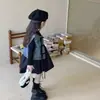 Vestido Elegante para Niña, Estilo Otoño, Falda de Manga Larga para Niña, Falda para Niños, 3-8 Años, Ropa para Niños, Envío Directo
