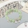 Corbata Verde Salvaje Verde ~ Diseño de Mariposa Pulsera Temperamento Lujo Ligero Pequeña Hada Pequeña Dulce Pulsera Regalo Mejor Amigo