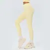 Pantalones de yoga de tiro alto para mujer, control de abdomen, realce de glúteos, pantalones deportivos de fitness, estilo europeo y americano, leggings de Pilates sin costuras laterales