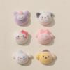 Parche de Flocado de Mini Gato de Dibujos Animados Súper Lindo Kawaii DIY Hecho a Mano Accesorios para Bolsa/Funda de Teléfono Móvil Materiales de Joyería