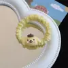 Elástico de Borracha Infantil Kuromi Fofo Alta Elasticidade Sanrio Não Machuca o Cabelo Faixa de Cabeça para Bebê Faixa de Cabelo Corda Colorida