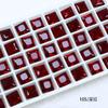 Cuadrados de Cristal Dongzhou Rhinestones para Uñas de Ángulo Recto Rhinestones de Cristal de Colores con Parte Posterior Puntiaguda Accesorios para Uñas DIY Fabricante Mayorista