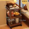 Mesita de noche Estilo Chino Dormitorio Mesita de noche Móvil Estante de Almacenamiento para Mesita de Noche Mesa Pequeña Simple Multifuncional Creativa