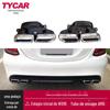 Adequado para Mercedes-Benz Classe C AMG ponteira de escape W205 early duas portas quatro portas modificado kit de ponteira de escape AMG C63 quatro saídas