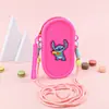 Bolsa de Silicone Transfronteiriça para Celular em Estoque Portátil Transversal Bolsa de Armazenamento para Óculos de Sol Moedeiro de Ombro Único Dopamina Fixo