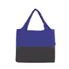 Nueva Bolsa de Compras Plegable de Gran Capacidad, Ultraligera, Bloques de Color, Bolso de Hombro Moderno y de Moda, Bolsa de Mano para Compras en el Supermercado