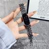 Correa de Metal en Forma de H Diagonal Incrustada de Diamantes Adecuada para Apple 10 S11 Xiaomi 10 Huawei 11 Gt6 Fit5 Pulsera