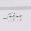 Alambre de cobre puro chapado en oro de 18K retenedor de color pin para oreja convertidor de clip para oreja de tornillo ajustable en forma de U accesorios para aretes DIY