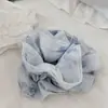 Estilo Coreano Estilo Hada Tela de Malla Suave y Transpirable Scrunchie Floral Lazo Grande para Cola de Caballo para Niñas