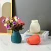 Jarrón nórdico creativo de plástico para decoración del hogar, sala de estar, arreglo de flores secas, resistente a caídas, imitación cerámica, jarrón de venta caliente transfronterizo
