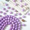 Al por mayor 14 mm cuentas de vidrio de pintura al óleo de colores cuentas sueltas de vidrio vintage materiales para pulsera y collar hechos a mano DIY
