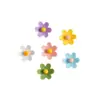 Accesorios de Resina de Flor de Seis Pétalos Coloridos de 15 mm para Manualidades DIY Pegamento de Crema Fundas de Teléfono Imanes para Nevera y Materiales para Hebillas de Zapatos
