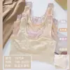 Sujetador de Mujer Talla Extra Grande Sin Costuras Transpirable Amigable con la Piel Inalámbrico de Doble Capa Sin Relleno 1875 Hermoso Diseño de Espalda