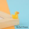 Mini pato amarillo suculenta DIY pequeños adornos decoración de paisaje para pecera lindos adornos de resina de pato colorido