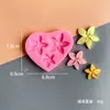 Una Variedad de Moldes de Silicona con Forma de Flor para Fondant, Chocolate, Galletas, Pasteles, Yeso de Aromaterapia, Moldes de Decoración de Resina