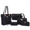 Bolso de mamá 2022 nuevo bolso de mujer combinado de varias piezas bordado de nailon a cuadros bolso de mujer de seis piezas
