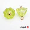 Pies de cobre de vidrio cárdigan cheongsam para mujer joyería costura a mano hebilla de color forma de flor abrigo abrigo camisa camisa botón de camisa