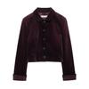 Explosiones transfronterizas de AliExpress ZR para mujer comercio exterior al por mayor para mujer otoño nuevo chaqueta corta de terciopelo para mujer