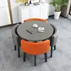 Juego Simple de Mesa y Sillas para Recepción, Mesa de Negociación, Mesa y Sillas para Recepción de Tienda de Uso Comercial, Mesa Redonda Pequeña para Oficina y Ocio