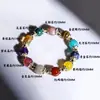 Nuevo Pulsera de Cristales de Colores con Múltiples Piedras Preciosas Estilo Chino para Mujeres, Joyería de Pulsera Versátil Original de Nicho al por Mayor