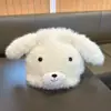 Chapéu de Tricô de Cachorro de Pelúcia com Orelhas Longas Fofo para Mulheres no Outono e Inverno Novo Estilo Quente e à Prova de Frio Proteção para Orelhas Chapéu de Lã Versátil