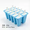 Molde de Sorvete de Silicone de Grau Alimentício Personalizado, Fácil de Desenformar, Molde de Picolé DIY, Molde Criativo de Sorvete com 10 Cavidades para Uso Doméstico