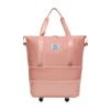 Bolsa de Viaje Gran Capacidad Doble Capa Extensible Rueda Universal Estudiante Viaje de Negocios Bolsa de Almacenamiento Separación Seco y Húmedo Bolsa de Equipaje