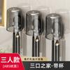 Estante para cepillos de dientes sin perforaciones, para inodoro, montado en la pared, para cepillos de dientes eléctricos, vaso para cepillos de dientes, vaso para enjuague bucal, traje dental