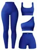 Roupa de Yoga Feminina Transfronteiriça Europeia e Americana Conjunto Regata Sem Costura Alta Elasticidade Leggings de Ginástica Respirável Absorvente de Suor Calças de Fitness