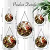 Adornos Colgantes de Vidrio de Colores Pájaro Rojo Transfronterizos Decoraciones de Ventana para las Cuatro Estaciones Atrapasoles para Jardín