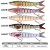 Isca dura de plástico 13,5 cm 18,8 g multi-seção, isca biônica de oito seções, conjunto de iscas artificiais para pesca de longa distância