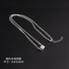 Collar de acero de titanio integral para hombre Wang Yibo, estilo cuadrado, estilo hip-hop, personalidad sencilla, estilo Harajuku, cadena de clavícula para mujer.